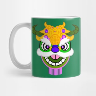 CNY: GREEN LION HEAD Mug